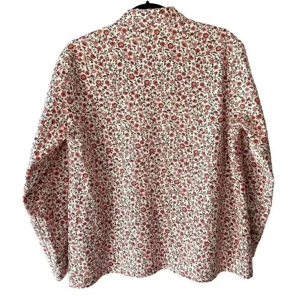 NWOT | UTILITY JACKET COTTON CANVAS FLORAL BARN COAT | XS/SM - Picture 6 of 15